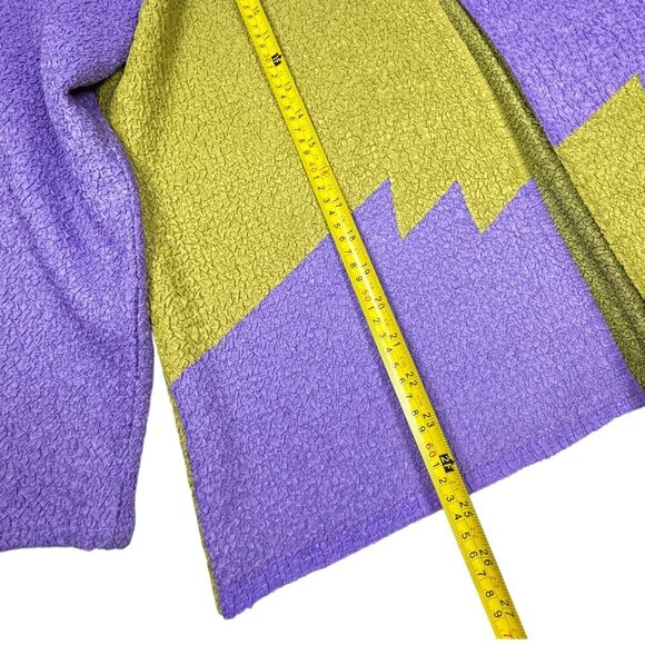 VTG Elizeh Jacket + Tank Top Set Sz.16 XL Set 2PCs Green Purple Career - Picture 10 of 11